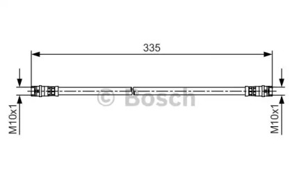 Шлангопровод (BOSCH: 1 987 481 517)