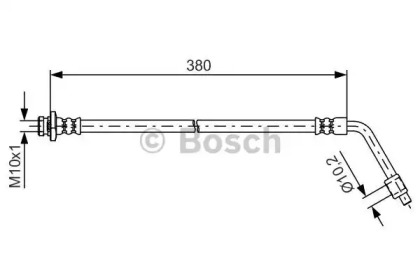 Шлангопровод (BOSCH: 1 987 481 623)