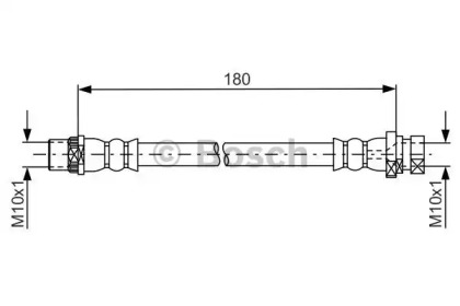 Шлангопровод (BOSCH: 1 987 481 682)