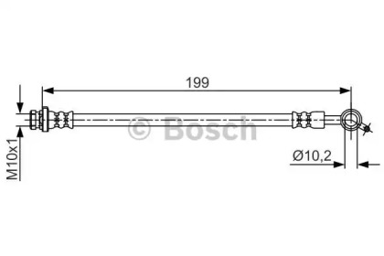 Шлангопровод (BOSCH: 1 987 481 698)