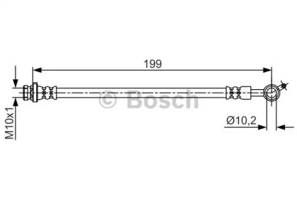 Шлангопровод (BOSCH: 1 987 481 699)