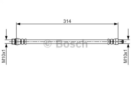 Шлангопровод (BOSCH: 1 987 481 718)