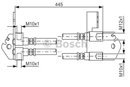 Шлангопровод (BOSCH: 1 987 481 808)