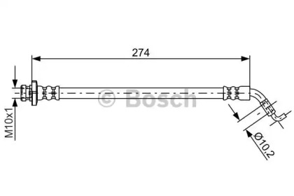 Шлангопровод (BOSCH: 1 987 481 820)