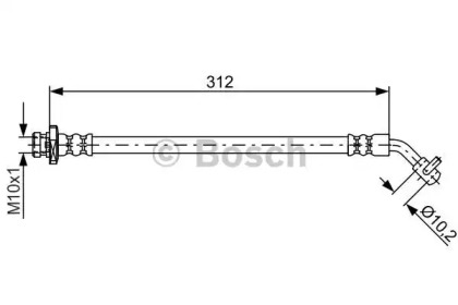 Шлангопровод (BOSCH: 1 987 481 824)