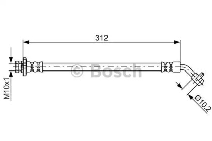 Шлангопровод (BOSCH: 1 987 481 839)