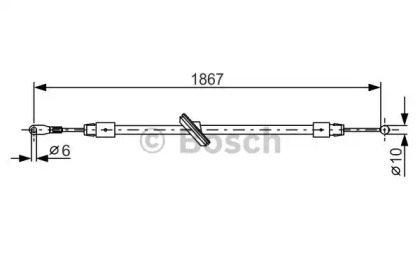 Трос (BOSCH: 1 987 482 028)