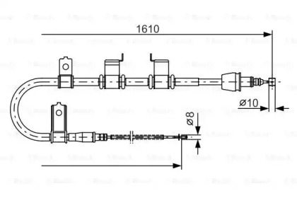 Трос (BOSCH: 1 987 482 070)