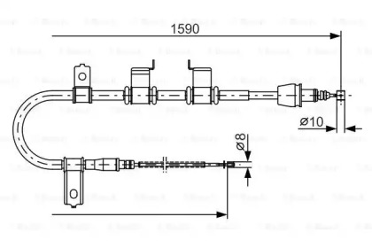 Трос (BOSCH: 1 987 482 072)