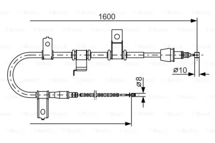 Трос (BOSCH: 1 987 482 073)