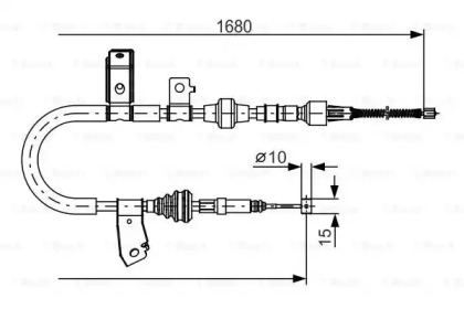 Трос (BOSCH: 1 987 482 087)