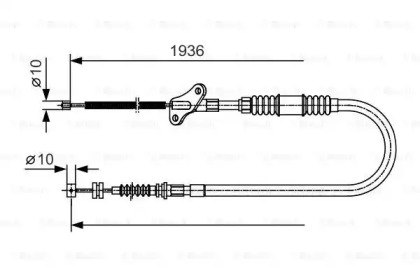 Трос (BOSCH: 1 987 482 110)