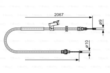 Трос (BOSCH: 1 987 482 134)