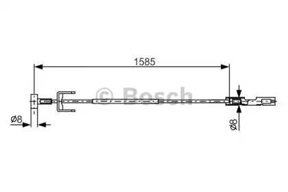 Трос (BOSCH: 1 987 482 145)