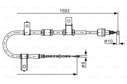 Трос (BOSCH: 1 987 482 224)