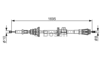 Трос (BOSCH: 1 987 482 262)