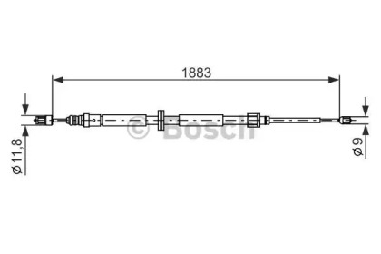 Трос (BOSCH: 1 987 482 302)