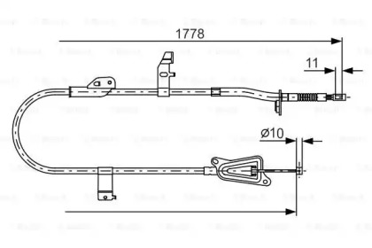 Трос (BOSCH: 1 987 482 304)