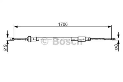 Трос (BOSCH: 1 987 482 316)