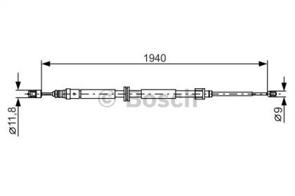 Трос (BOSCH: 1 987 482 325)