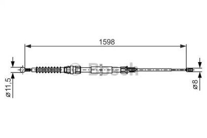 Трос (BOSCH: 1 987 482 379)