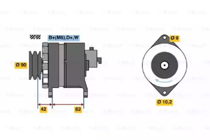 Генератор (BOSCH: 6 033 GB5 001)