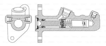 Цилиндр (BOSCH: F 026 003 941)