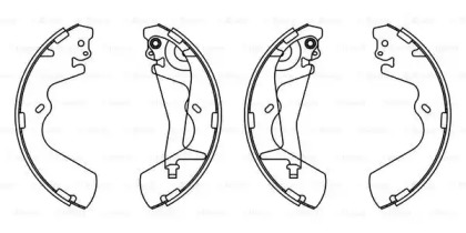 Комлект тормозных накладок (BOSCH: F 026 008 013)