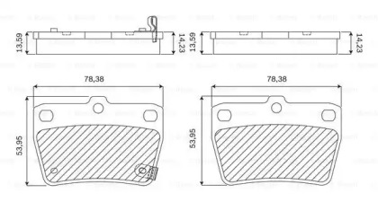 Комплект тормозных колодок (BOSCH: F 03B 050 125)