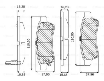 Комплект тормозных колодок (BOSCH: F 03B 050 139)