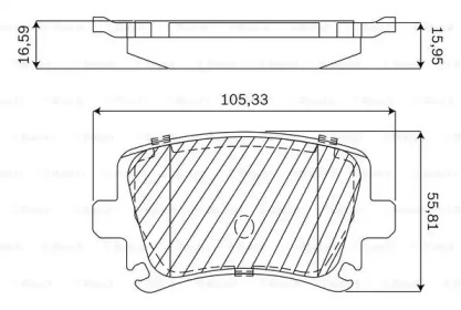 Комплект тормозных колодок (BOSCH: F 03B 050 144)