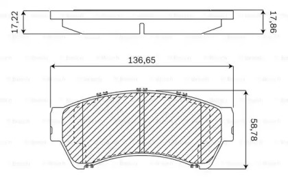 Комплект тормозных колодок (BOSCH: F 03B 050 154)