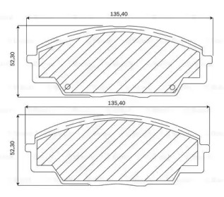 Комплект тормозных колодок (BOSCH: F 03B 050 211)