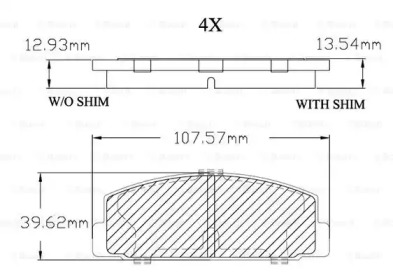 Комплект тормозных колодок (BOSCH: F 03B 150 012)