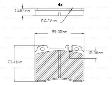 Комплект тормозных колодок (BOSCH: F 03B 150 022)