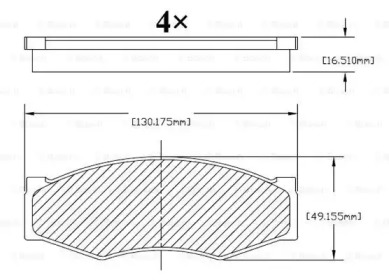 Комплект тормозных колодок (BOSCH: F 03B 150 213)