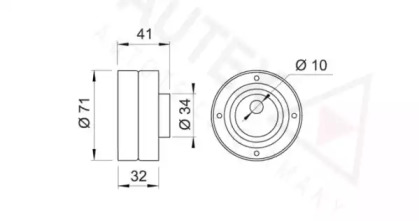 Ролик (AUTEX: 641413)