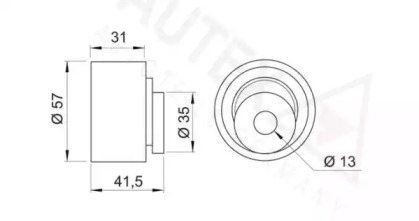 Ролик (AUTEX: 641513)