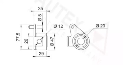 Ролик (AUTEX: 641605)