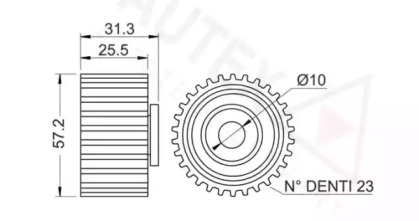 Ролик (AUTEX: 651756)