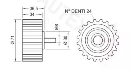 Ролик (AUTEX: 651851)