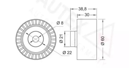 Ролик (AUTEX: 652043)