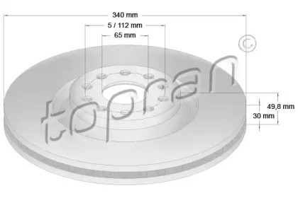 Тормозной диск (TOPRAN: 114 839)