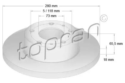 Тормозной диск (TOPRAN: 722 450)