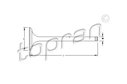 Клапан (TOPRAN: 201 268)
