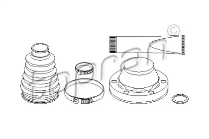Комплект пыльника (TOPRAN: 110 969)