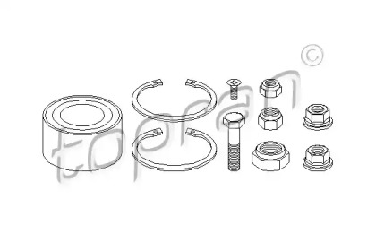 Комплект подшипника (TOPRAN: 103 510)