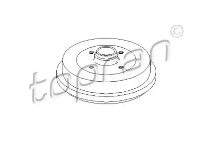 Тормозный барабан (TOPRAN: 103 058)