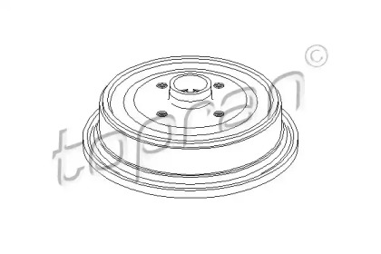 Тормозный барабан (TOPRAN: 103 693)