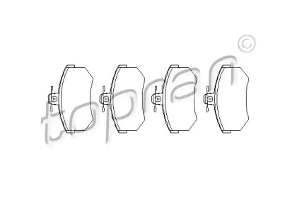Комплект тормозных колодок (TOPRAN: 103 530)